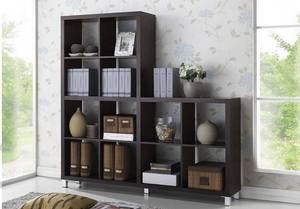 lot 52 image: Sunna Dark Brown Shelving Unit