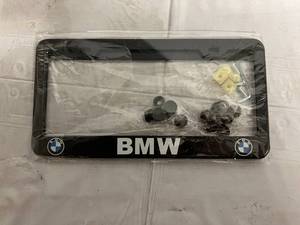 lot 74 image: 2 BMW License Plate Covers