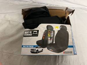 lot 85 image: Pack of 2 Car Seat Covers with Built in Storage