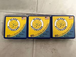 lot 101 image: 3 Boxes of Elaer Aftercare 60 Medicated Swabs