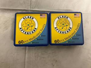lot 104 image: 3 Boxes of Elaer Aftercare 60 Medicated Swabs