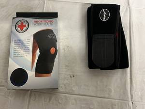 lot 113 image: Dr Arthritis Copper Lined Knee Support Brace