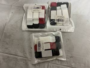 lot 117 image: 3 x 6 Packs of Plug in Cord Organizers