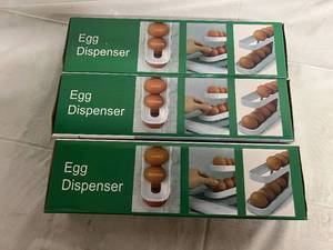 lot 208 image: 3 Two Tiered Egg Dispeners