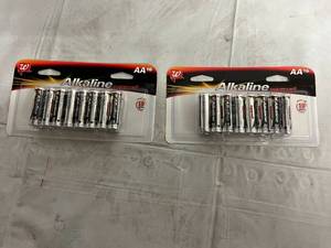 lot 214 image: 2 x 16 Packs of Alkaline AA Batteries
