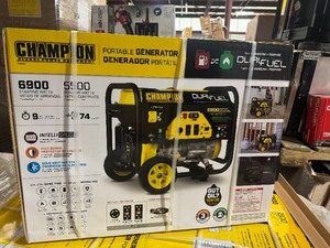 Champion Power Equipment 6250-Watt Gas and Propane Powered Dual-Fuel Portable Generator with CO Shield Technology 100592 open box see Pictures