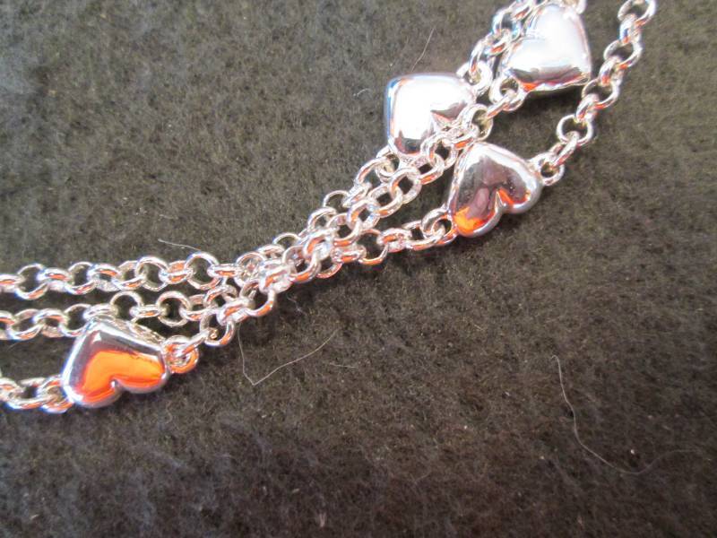 Silvertone Personalized Heart Charm...