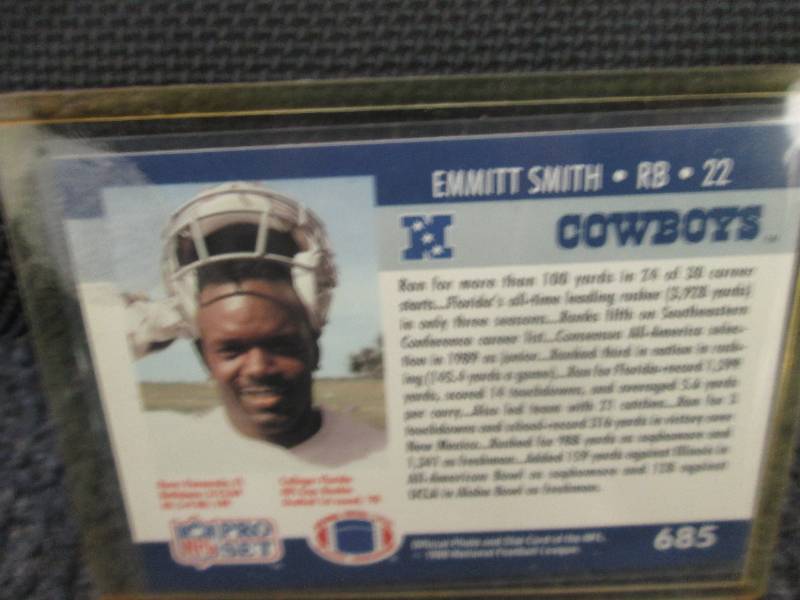 1990 NFL Pro Set Emmitt Smith Rooki...
