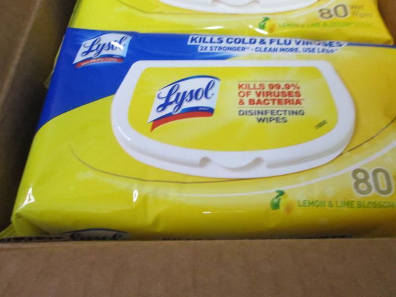 6- 80 ct Flat Packs Lysol Disinfect...