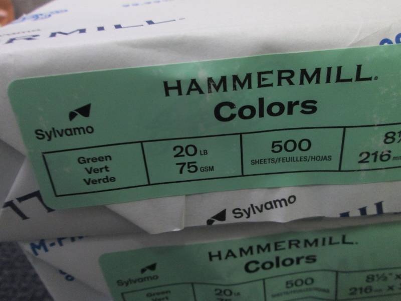 3 Reams Hammermill Green 8.5x11 inc...