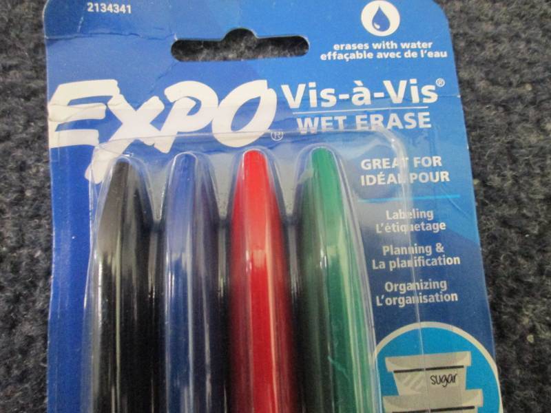 3 Sets Vis-A-Vis Wet Erase Marker, ...