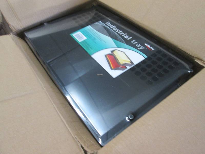 3- 2pks Deflecto Industrial Tray Si...
