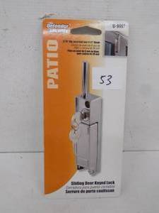 Patio Sliding Door Keyed Lock