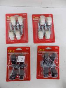 4 sets - 1 58 Light duty Casters, White & Black