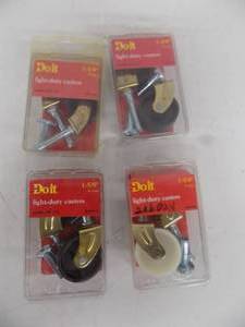 4 -Pair - 1 58 Light Duty Casters