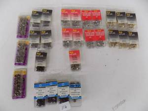 27 Packs Furniture Nail, Tacks, Nickel, Brown, Brass, Antique