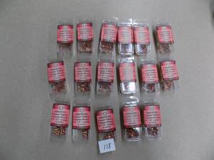 17 - Assorted Copper Plated rivets, 14 - 12