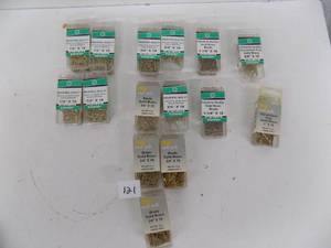 15 Packs - Nail Pack Solid Brass