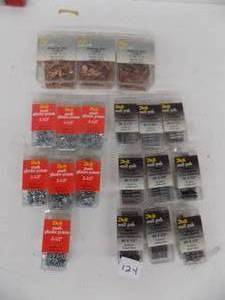 19 Packs - Copper Nails, Glasier Points, Corrugated Joint Fasteners
