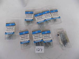 9 Packs - Cotter Pins assorted.