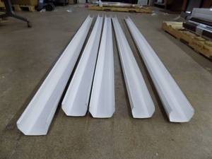 5 - 10 White rain Gutters #T0573