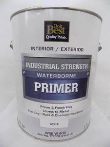 1 Gal Do It Best Paints Interior  Exterior, Industrial Strength, Water Borme Primer (White)