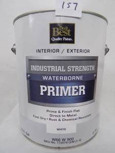 1 Gal Do It Best Paints Interior  Exterior, Industrial Strength, Water Borne Primer (White)