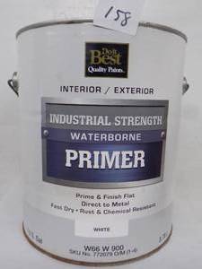 1 Gal Do It Best Paints Interior  Exterior, Industrial Strength, Water Borne Primer (White)