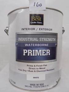 1 Gal Do It Best Paints Interior  Exterior, Industrial Strength, Water Borne Primer (White)