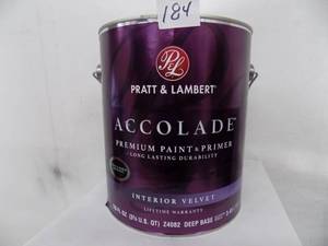 1 gal Pratt & Lambert  Accolade  Premium Paint & Primer  Interior Semi - Gloss  Deep Base
