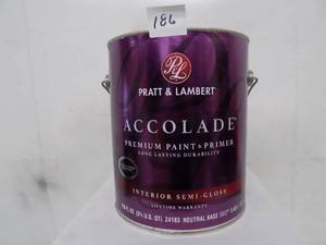 1 gal Pratt & Lambert  Accolade  Premium Paint & Primer  Interior Semi - Gloss  Neutral  Base