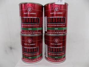 4  quarts Prat & Lambert   Exterior 100% Acrylic   Ultra Moisture Resistant Paint   Satin  Base White