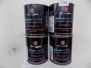 5  quarts Pratt & Lambert  Aquanamel Water Borne Alkyd Enamel Interior, Exterior Semi Gloss Deep Base