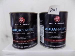 2 Quarts Pratt & Lambert Aquanamel Water Borne Alkyd Enamel Interior Semi Gloss Pastel BaseDeep Base