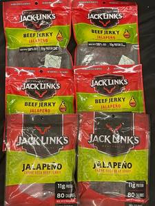 lot 46 image: jalapeno Jerky 6 Bags Best by 02092023
