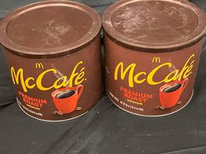 lot 49 image: McCafe 2 Tins Best by 10132023
