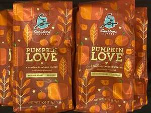 lot 238 image: Caribou Pumpkin ground coffee 5 x 11oz bags Best by 03012024