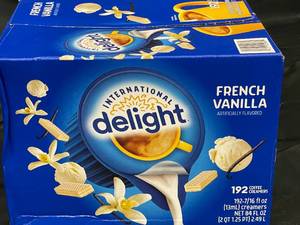 lot 337 image: French Vanilla Creamer Box 192 count Best by 07292023