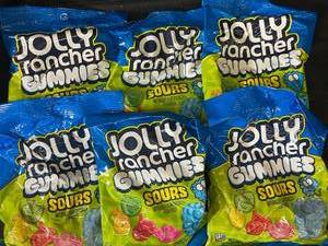 lot 318 image: Jolly Rancher Gummy Sours 6 bags Best by 102024