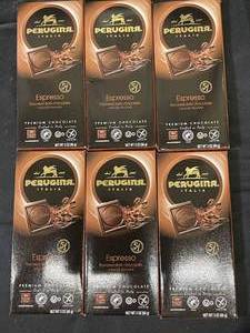 lot 408 image: Italian Esspresso Chocolate Bars 6 Best by 05312024