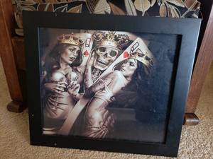 lot 12 image: King and Queens Spades and Hearts Art Print