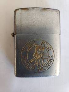 lot 24 image: Vintage Zippo 1949-50 Call for Phillip Morris