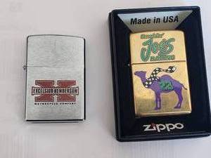 lot 28 image: 2 Zippos - Excelsior Henderson, Smokin Joes Racing