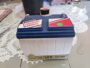 lot 41 image: Jim Beam Delco Battery Decanter