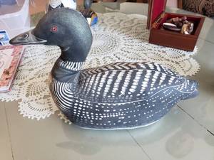 lot 96 image: Loon Stuffed Decor Pillow