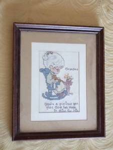 lot 114 image: Grandma Embroidery Art