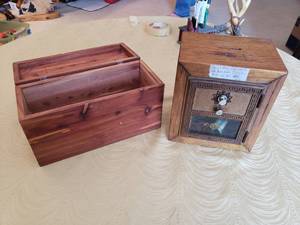 lot 116 image: Post Office Box Bank, Wood Box