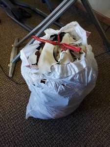 lot 124 image: Bag of Leather Craft Cutoffs