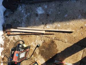 lot 164 image: Axe and Scraper