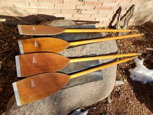 lot 250 image: RARE Lot of 4 Folbot Oars